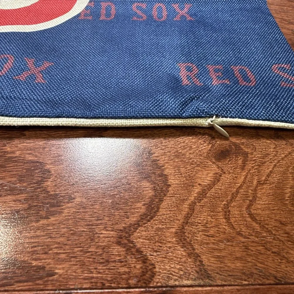 Boston Red Sox Throw Pillow Covers (2) 17 X 17 Inches MLB New Blue